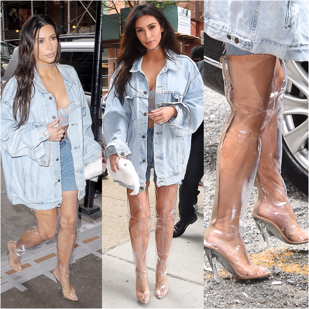 Ladies Will You Rock This? Check Out Kim Kardashians Tranparent Boots ...