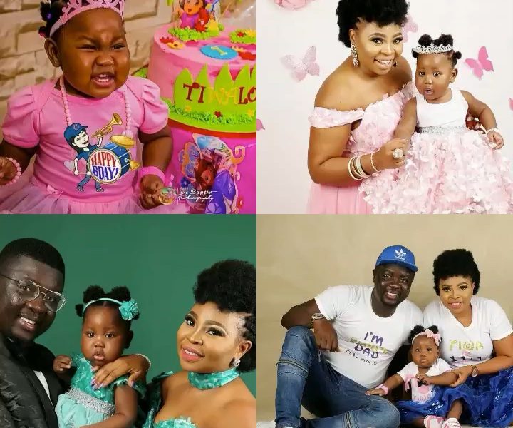 Seyi Law takes billboard to celebrate daughter as she clocks one
