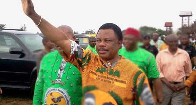 APGA's Willie Obiano has defeated PDP and APC to win all 21 local governments in Anambra state at the 2017 Anambra Governorship Elections. The official results from the local government area's as announced by INEC below Idemili North LGA Registered voters: 178,568 Accredited voters: 25,254 APC: 4,632 APGA: 12,180 (Winner) PDP: 2,767 UPP: 2,847 ------------------------------------------------------------------------------------------------------- Anambra West LGA Registered voters: 51,012 Accredited voters: 15,628 APC: 4,261 APGA: 8,152 (Winner) PDP: 1,578 UPP: 207 Results from two polling units in Anambra West LGA were cancelled. Reason: over-voting --------------------------------------------------------------------------------------------------------- Nnewi North LGA Registered voters: 115,662 Accredited voters: 21,880 APC: 3616 APGA: 10,845 (Winner) PDP: 4,157 UPP: 5 ------------------------------------------------------------------------------------------------------------- Nnewi South LGA Registered voters: 72,431 Accredited voters: 18,658 APGA: 10,465 (Winner) APC: 2,765 PDP: 3,255 UPP: 596 ----------------------------------------------------------------------------------------------------- Anambra East LGA Registered voters: 72,886 Accredited voters: 29,299 APGA: 20,510 (Winner) APC: 5,248 PDP: 1,132 UPP: 53 ---------------------------------------------------------------------------------------------------------- Ihiala LGA Registered voters: 124,588 Accredited voters: 29,999 APC: 7,894 APGA: 14,379 (Winner) PDP: 4,706 UPP: 128 ------------------------------------------------------------------------------------------------------------- Onitsha South LGA Registered voters: 145,876 Accredited voters: 14,634 APC: 2012 APGA: 7082 (Winner) PDP: 3,423 UPP: 471 ------------------------------------------------------------------------------------------------------------ Awka North LGA Registered voters: 54,390 Accredited voters: 16,119 APGA: 7162 (Winner) APC: 3727 PDP: 3347 UPP: 92 -------------------------------------------------------------------------------------------------------------------- Orumba North LGA Registered voters: 79,022 Accredited voters: 18,339 APC: 3,551 APGA: 8,766 (Winner) PDP: 3,865 UPP: 190 -------------------------------------------------------------------------------------------------------- Oyi LGA Registered voters: 89,157 Accredited voters: 19,931 APC: 5,085 APGA: 11,840 (Winner) PDP: 1,296 UPP: 111 ------------------------------------------------------------------------------------------------------------ Idemili South LGA Registered voters: 94,197 Accredited voters: 14,205 APC: 4,063 APGA: 5,742 (Winner) PDP: 2,629 UPP: 600 ------------------------------------------------------------------------------------------------------------------ Ogbaru LGA Registered voters: 149,070 Accredited voters: 16,049 APC: 3,415 APGA: 6,615 (Winner) PDP: 4,416 UPP: 59 -------------------------------------------------------------------------------------------------------- Onitsha North LGA Registered voters: 127,865 Accredited voters: 20,806 APC: 3,808 APGA: 10,138 (Winner) PDP: 4,143 UPP: 435 --------------------------------------------------------------------------------------------------------------- Aguata LGA Registered voters: 121,009 Accredited voters: 20,388 APC: 5,807 APGA: 13,167 (Winner) PDP: 4,073 UPP: 280 ------------------------------------------------------------------------------------------------------- Ekwusigo LGA Registered voters: 73,800 Accredited voters: 20,196 APC: 5,412 APGA: 8,595 (Winner) PDP: 3,856 UPP: 320 -------------------------------------------------------------------------------------------------------- Orumba South LGA Registered voters: 63,149 Accredited voters: 16,528 APGA: 8,125 (Winner) APC: 3,808 PDP: 2,412 UPP: 465 ---------------------------------------------------------------------------------------------------------------- Anaocha LGA Registered voters: 89,515 Accredited voters: 25,474 APGA: 11,237 (Winner) APC: 5,297 PDP: 6554 UPP: 446 -------------------------------------------------------------------------------------------------------------------- Anyamelum LGA Registered voters: 60,034 Accredited voters: 23,837 APC: 5,412 APGA: 14,593 (Winner) PDP: 2,323 UPP: 77 ------------------------------------------------------------------------------------------------------------ Awka South LGA Registered voters: 149,279 Accredited voters: 36,114 APC: 6,167 APGA: 18,957 (Winner) PDP: 5354 UPP: 150 ----------------------------------------------------------------------------------------------------------- Dunukofia LGA Registered voters: 63,861 Accredited voters: 18,632 APC 7,016 APGA 8,575 (Winner) PDP 1,830 UPP 106 ------------------------------------------------------------------------------------------------------- Njikoka LGA ﻿Registered voters: 88793 Accredited voters: 28346 APC: 5756 APGA: 16944 (Winner) PDP: 3477 UPP: 108