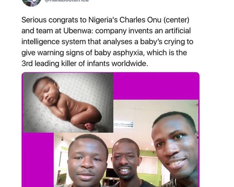 Nigerian Startup Invents App That Can Diagnose Asphyxia By Analyzing Babies’ Cry