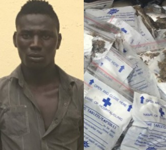 RRS Nabs Road Union Member With 134 Wraps Of Indian Hemp Concealed In Drug Sachets