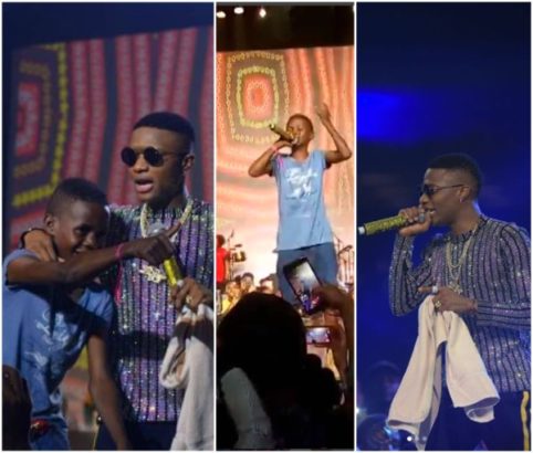 Wizkid Signs 12-Year-Old Boy At His Concert, Gives Him N10 Million (Video)