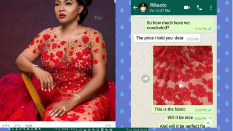 Lady Calls Out Fashion Designer For Giving Out Wedding Reception Dress To Mercy Aigbe For Birthday Photoshoot