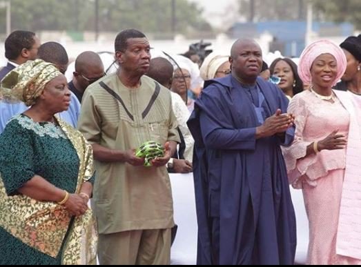 Photos: Pastor Adeboye Attends Annual Thanksgiving Service With Governor Ambode At The State House