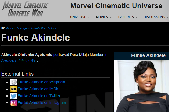 Funke Akindele In Avengers; The Real Story