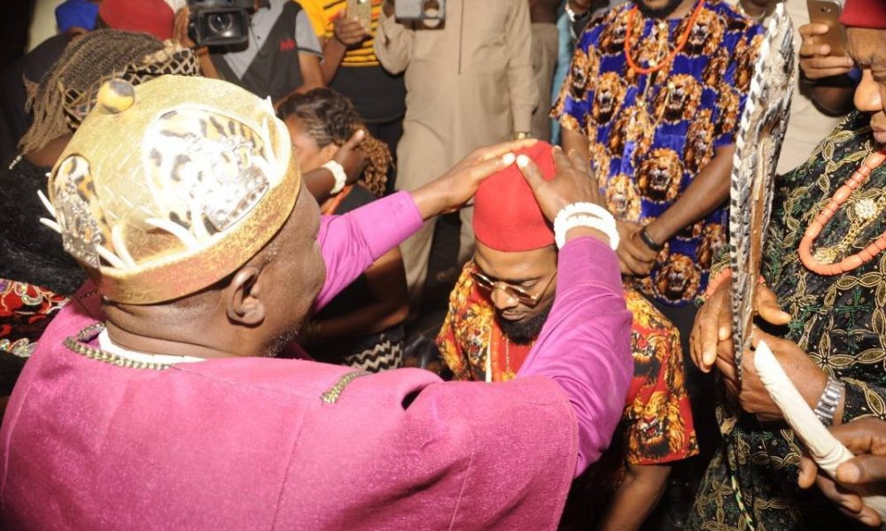 Dbanj Conferred With Traditional Title in Imo