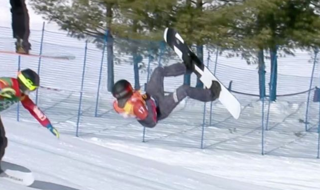 2018 Winter Olympics: Terrifying Moment Austrian Snowboarder Broke His Neck (Video)