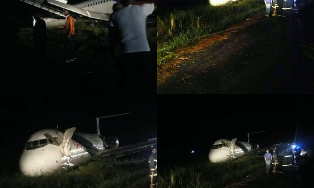BREAKING! Crash Averted As Dana Air Plane Overshoots Runway [PHOTOS]