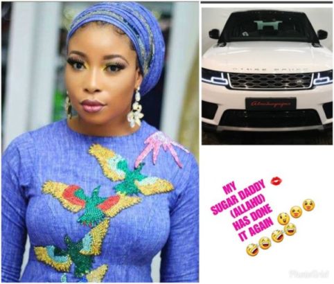 Actress Liz Anjorin Thanks Her Sugar Daddy Over His Range Rover Autobiography Gift