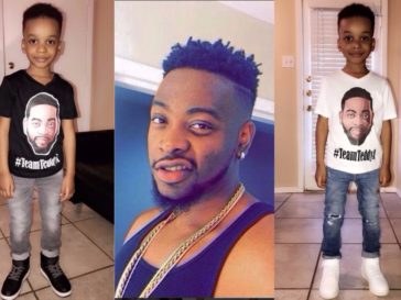 BBNaija: Teddy A’s Baby Mama Shares Photos Of Their Son Rocking His Campaign T-shirts