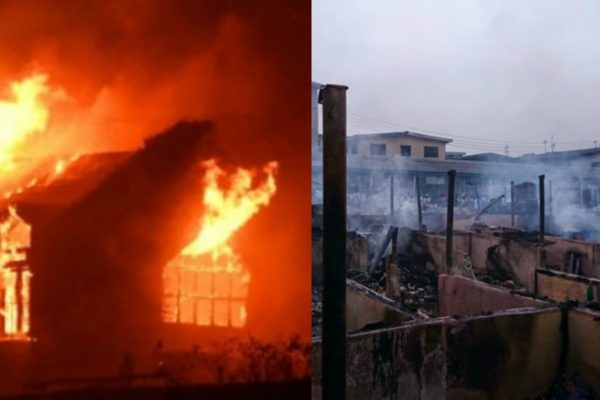 Fire Razes Binukonu Market Ojota, Goods Worth Millions Destroyed