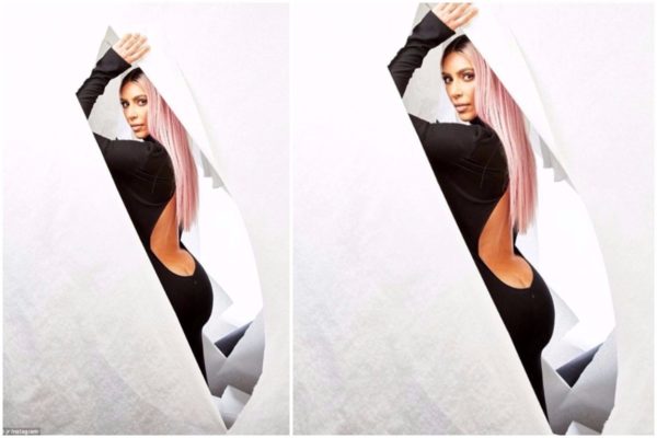 Kim Kardashian Steps Out In Butt Cleavage Revealing Dress