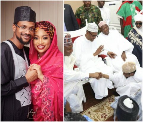 Photos From Governors Ganduje And Ajimobi’s Children's Wedding With President Buhari In Attendance