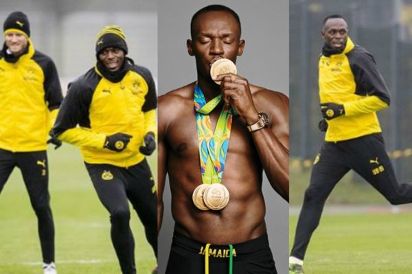 Usain Bolt Trains As He Sets for Borussia Dortmund Trail