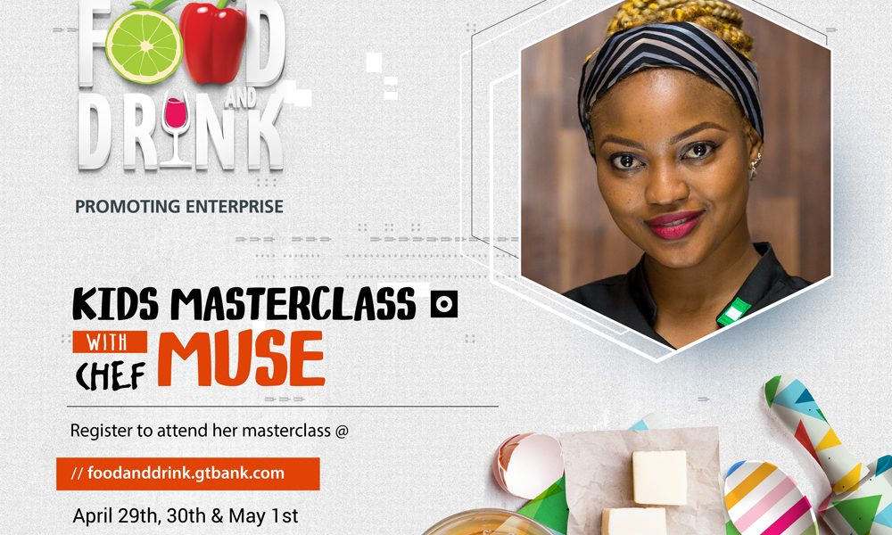 Chef instructor, Muneera Tahir (Chef Muse) will be at the 2018 GTBank Food and Drink Fair to help groom the chefs of the future. With a strong passion for cooking that started in her grandmother’s kitchen, Chef Muse’s went on to complete a Diploma in Cuisine and Patisserie at Red Dish Chronicles (RDC) in 2016. After completing her Diploma at RDC, Chef Muse got an internship at L’italiano Restaurant, London and rose rapidly to the position of Head Chef of L’Italiano Restaurant where she worked until September of 2017. Thereafter she returned to her Alma Mater, RDC, as a Chef Instructor. Since returning to RDC, Chef Muse has been training budding chefs and continues to undertake several exciting culinary projects in her capacity as an Executive Sous Chef. If you would like your kids (between the ages of 5-13) to attend Chef Muse’s masterclass at the GTBank Food and Drink Fair on Monday. 30th April, click here to register.