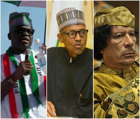Fayose, PDP Blast President Buhari For Blaming Gaddafi Over Herdsmen Attacks