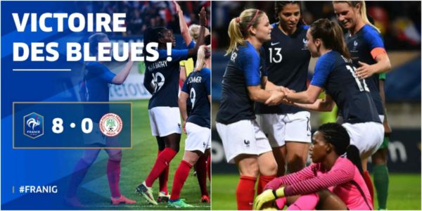 France 8 – 0 Nigeria: Super Falcons Beaten By The Female French team