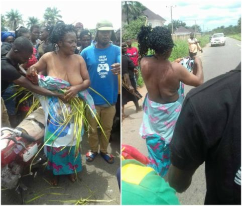 Lady Accused Of Being A Witch, Stripped, Flogged And Excommunicated In Abia