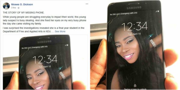 Man Exposes Lady Who Allegedly Stole His Phone After Visiting Him