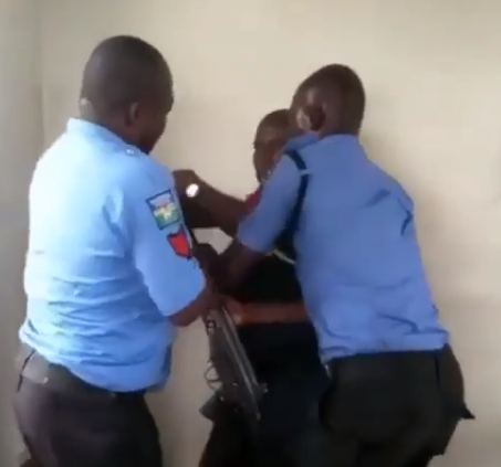 Video: Police Officers Struggle To Disarm NSCDC Official In Akwa Ibom