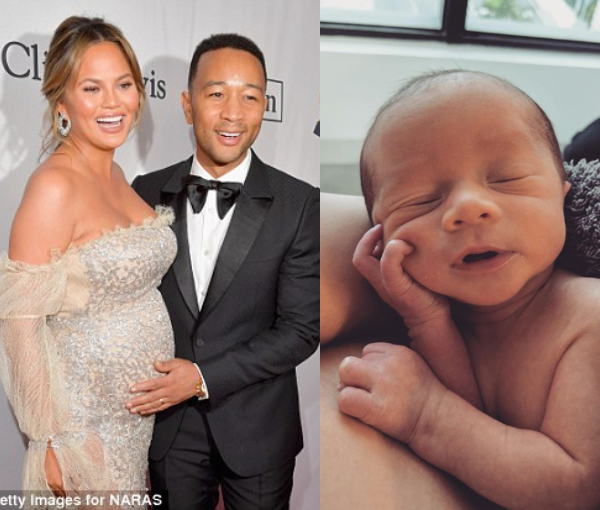Chrissy Teigen, John Legend's Wife Shares First Photo Of Their Son Miles