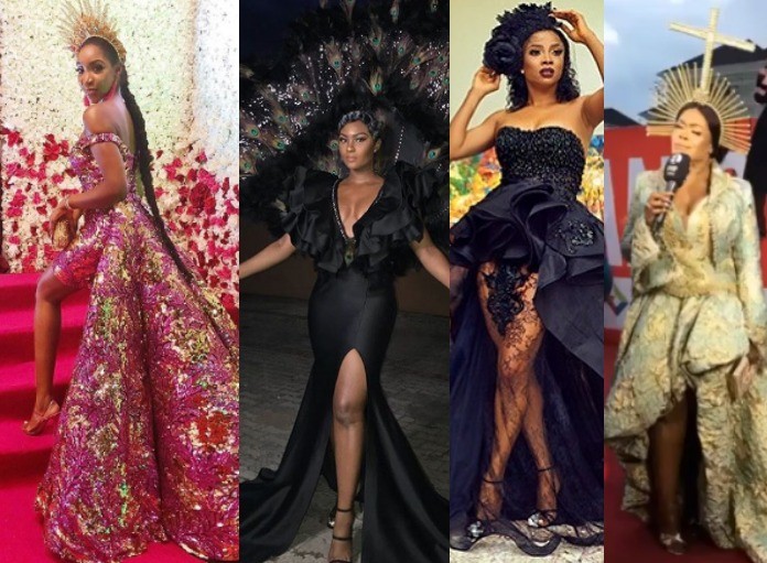 Photos: Omoni Oboli, Waje, Lilian Afegbai, Kate Henshaw, Others Step Out Daring Outfits For The MET Gala Themed Ocean's 8 Premiere In Lagos