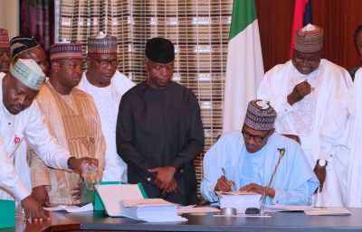 President Buhari Signs 2018 Budget Into Law