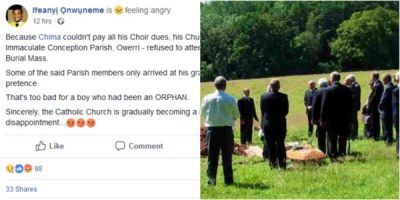 Choristers Refuse To Attend Member’s Burial Because He Owed Choir Due
