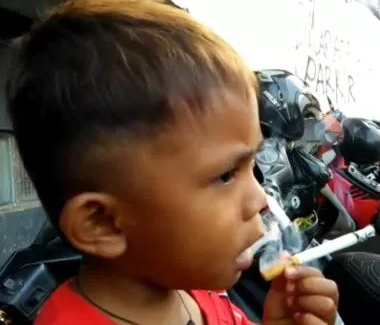 2-Year-Old Chain Smoker Takes Up To 40 Cigarettes A Day After Getting Hooked From Butts On The Street