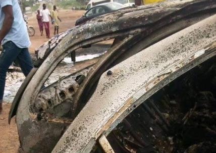 Graphic Photos From Fatal Accident Where 3 Persons Were Burnt Beyond Recognition In Kogi