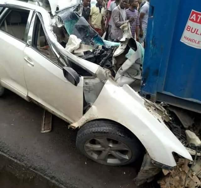 Female FUTO student, one other crushed to death in fatal accident along Owerri-Onitsha Road