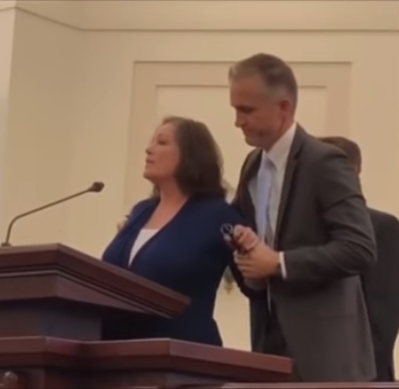 Lady calls out her alleged rapist live during church service (video)