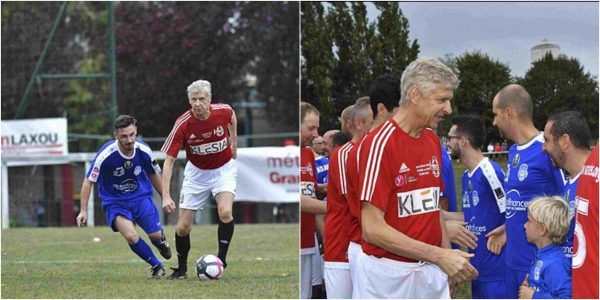 Arsene Wenger Plays Football Match After Retirement