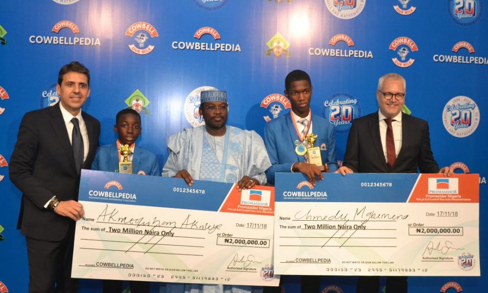 Cowbellpedia Maths Competition Has Met It's Objecitives – Promasidor's Managing Director