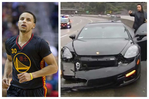 Stephen Curry Walks Away From Back-To-Back Car Accidents In 15 Minutes