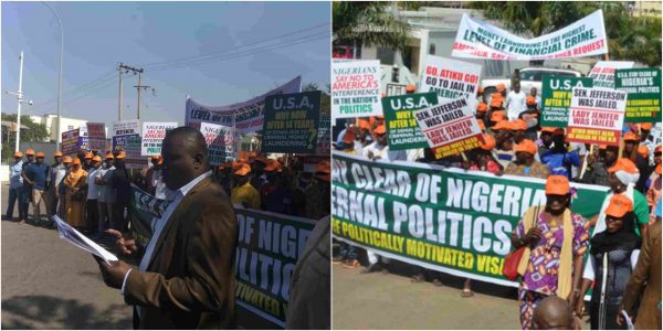 Don’t Grant Atiku Visa – Group Protests At US Embassy In Abuja