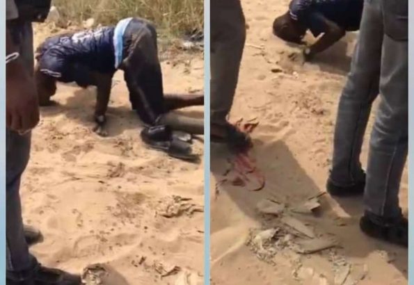 Nigerian Man Walks With His Head After Getting High On Drugs (Video)