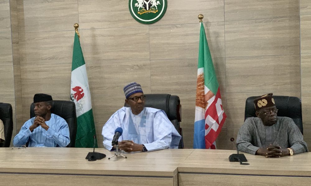 "I Thank God, I Thank Nigerians"- President Buhari In Re-election Speech