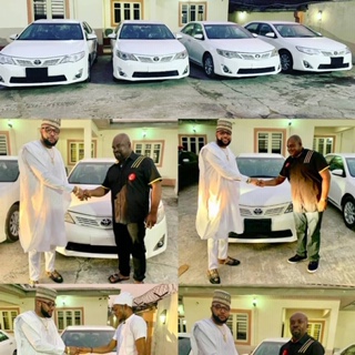Photos: Business Man E-Money Gives Out Four Cars To Marks His Birthday