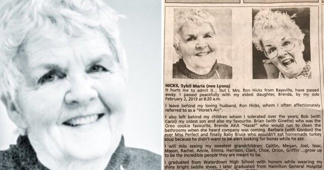 Grandma Says She Finally Has A 'Smoking Hot' Body In Interesting Obituary