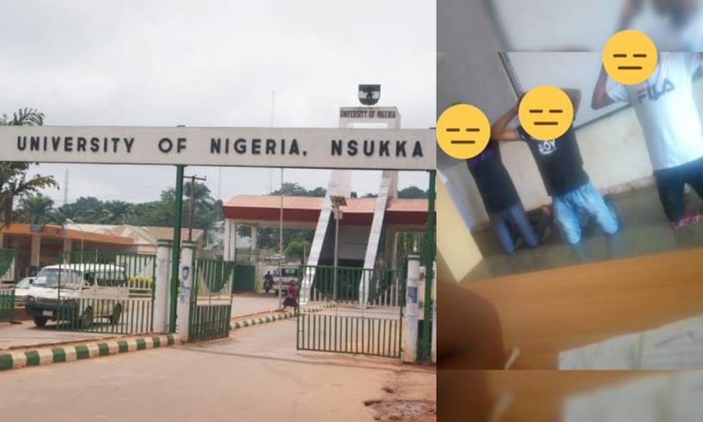 Shock As UNN Lecturer Asks Students To Kneel Down And Raise Their Hands