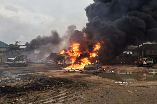 At Least Two Dead, Vehicles Destroyed As Pipeline Explodes In Ijegun