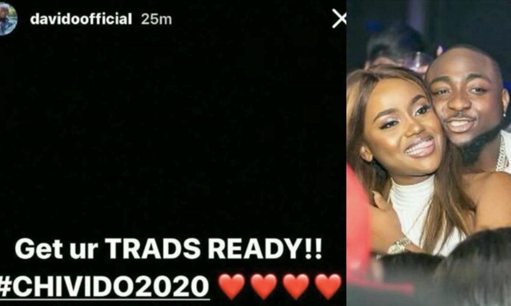 #CHIVIDO2020! Davido & Chioma Set To Wed Next Year As Singer Announces Introduction