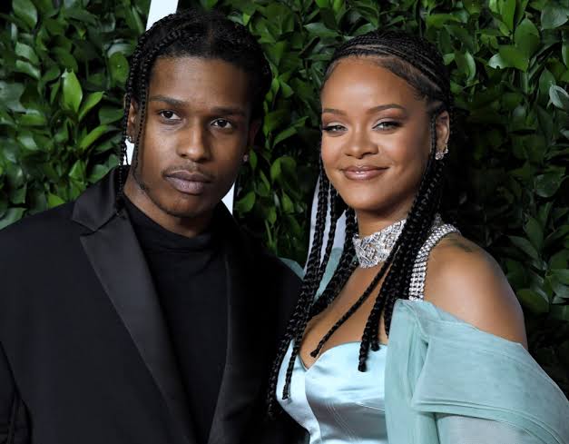 Rihanna and ASAP Rocky at VMAs