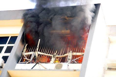 INEC office in Abuja on fire