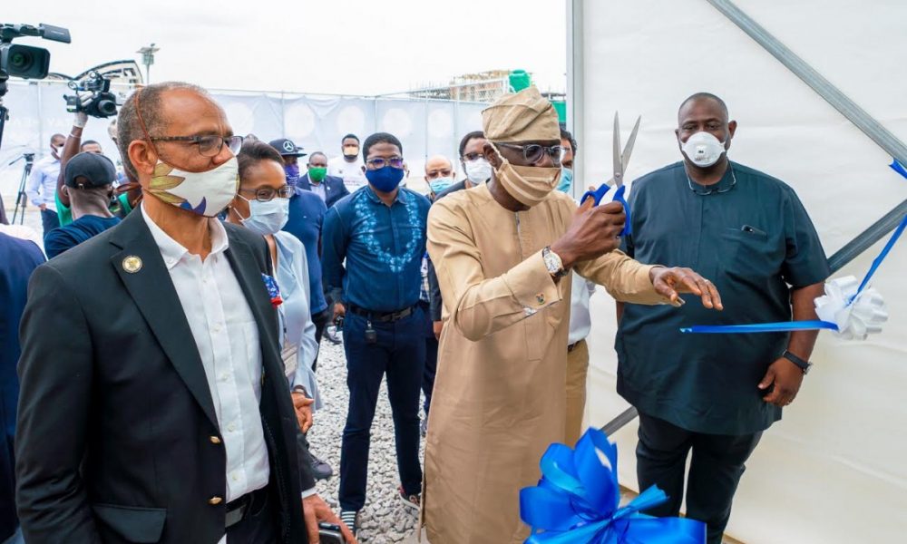 Governor Sanwo-Olu unveils 80-bed isolation centre at Oniru