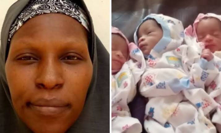 34-year-old mother of 13, Hauwa’u Sulaiman, gives birth to a set of quadruplets