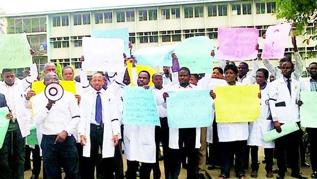 Nigerian doctors on strike