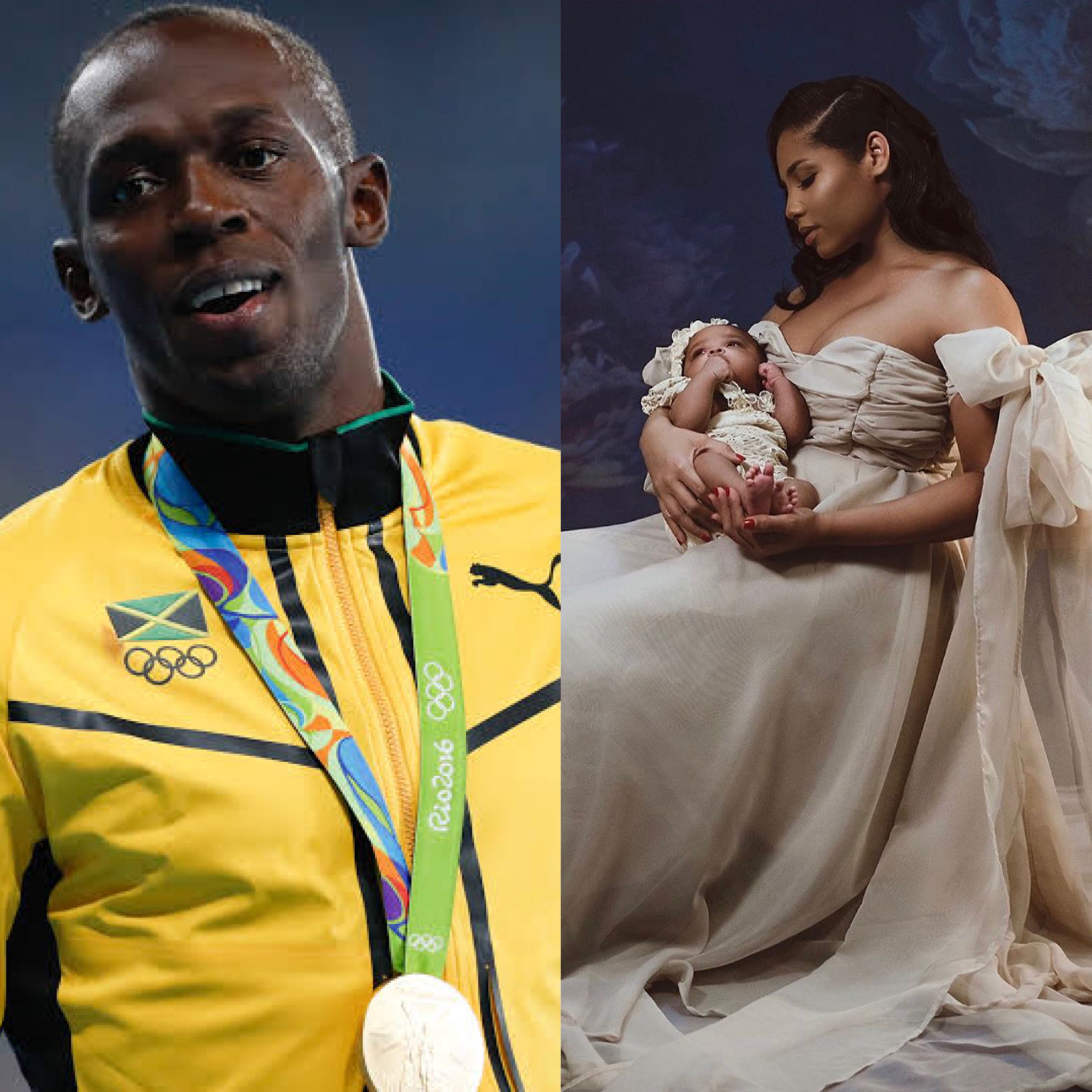 Usain Bolt and Kasi Bennett