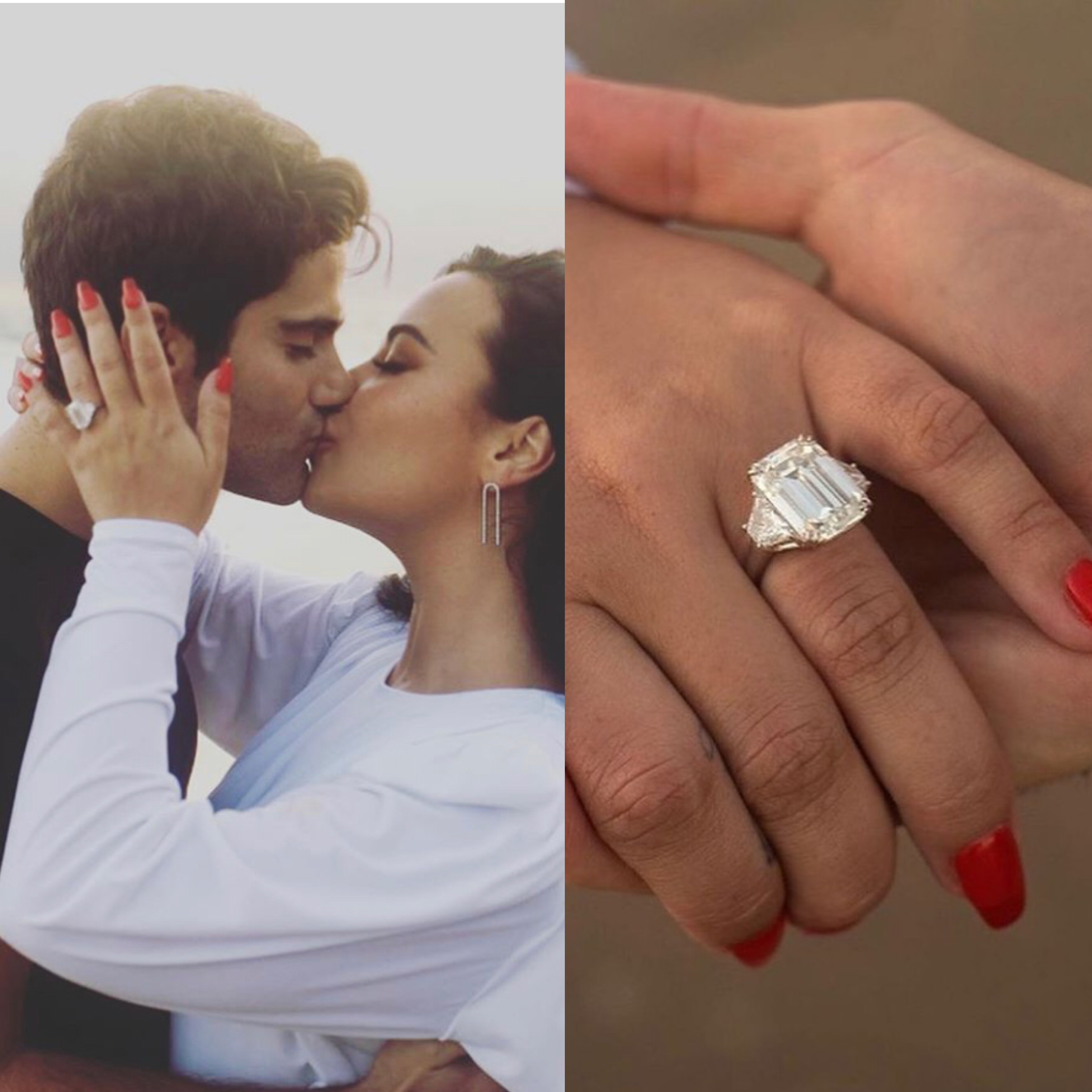 American singer Demi Lovato has announced her engagement to her Hollywood actor boyfriend Max Ehrich.